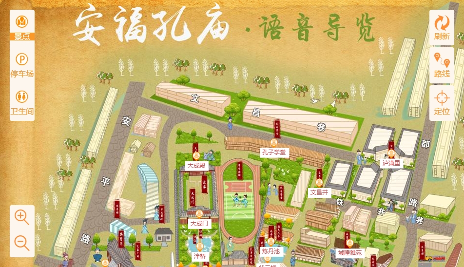 惠来手绘地图：智慧景区智能化服务的延伸
